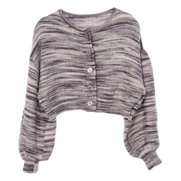 데비어퍼 볼레로 니트 탑 가디건