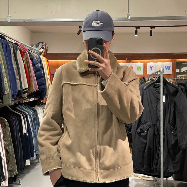 에드윈 스웨이드 자켓  