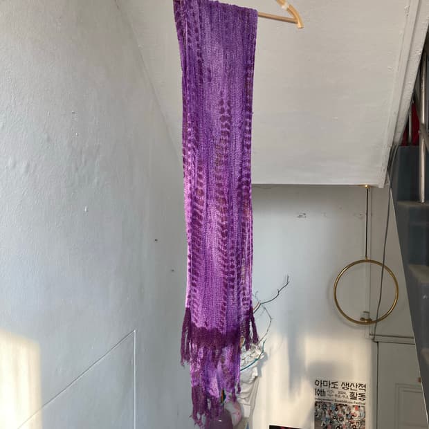 에스닉 퍼플 머플러