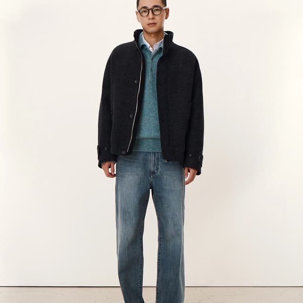 포터리 울 마운틴 파카 네이비 2