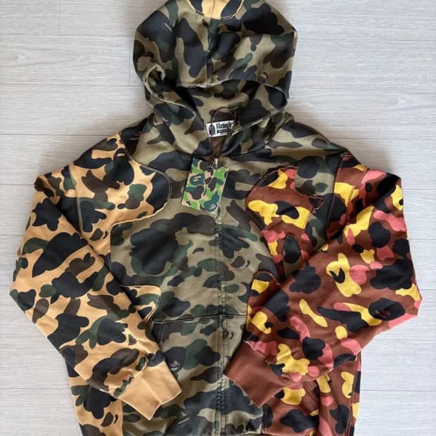 베이프 업사이클 카고 후드 (M)