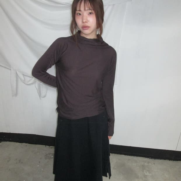 Max&Co Soft Layer Brown Top