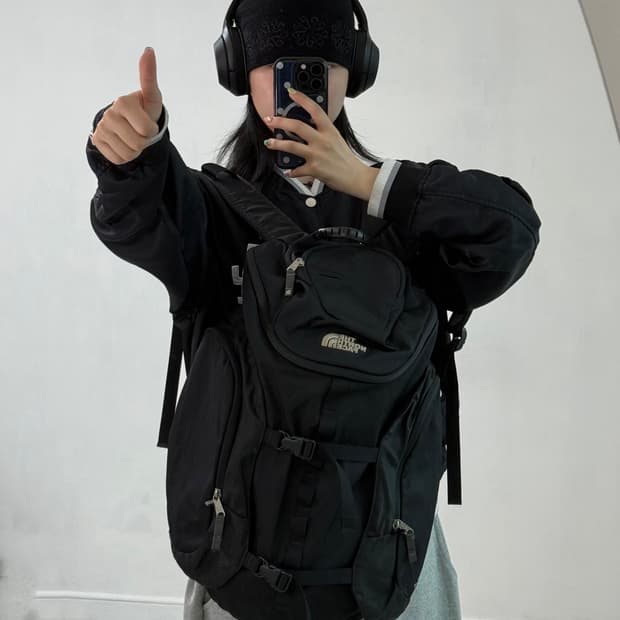 노스페이스 블랙 백팩