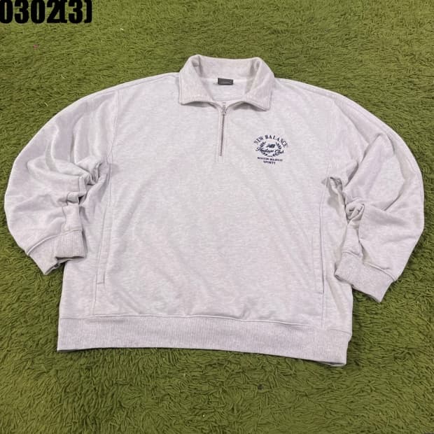 뉴발란스 반집업 맨투맨