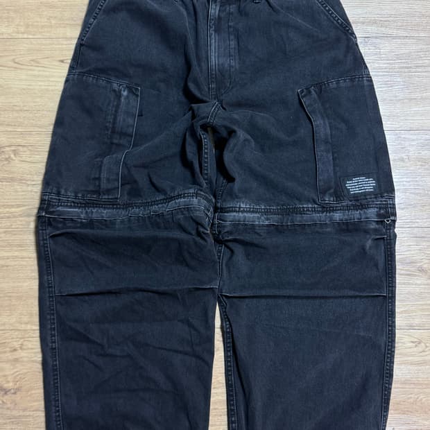 (XL)GU x 언더커버 컨버터블 카고 팬츠 블랙