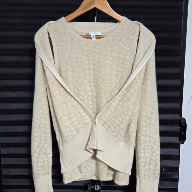 (정품) [세인트존] 캐시미어 블렌드 메탈릭 니트 트윈세트 | 0019