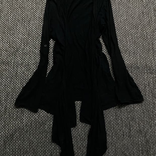 [Moussy] Black unbalanced Cardigan