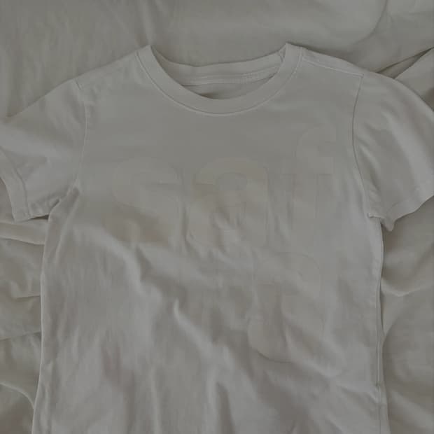 사파리스팟 흰색 반팔티