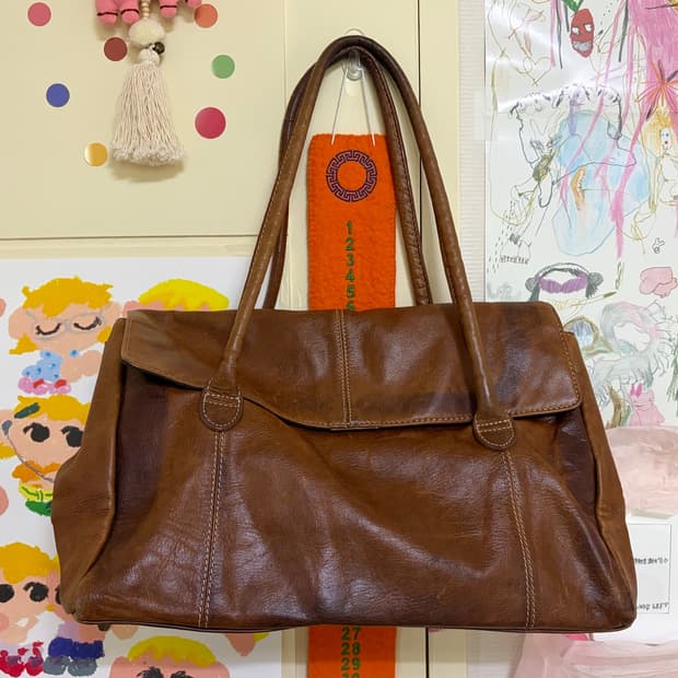 london vintage brown shoulder bag