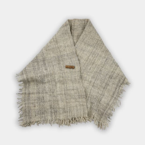 Handwoven Linen Blend Shawl