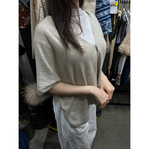 goa 고아 핀라쿤 퍼 캐시미어 블렌디드 숄