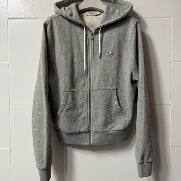 메종키츠네 트리컬러폭스 후드 집업