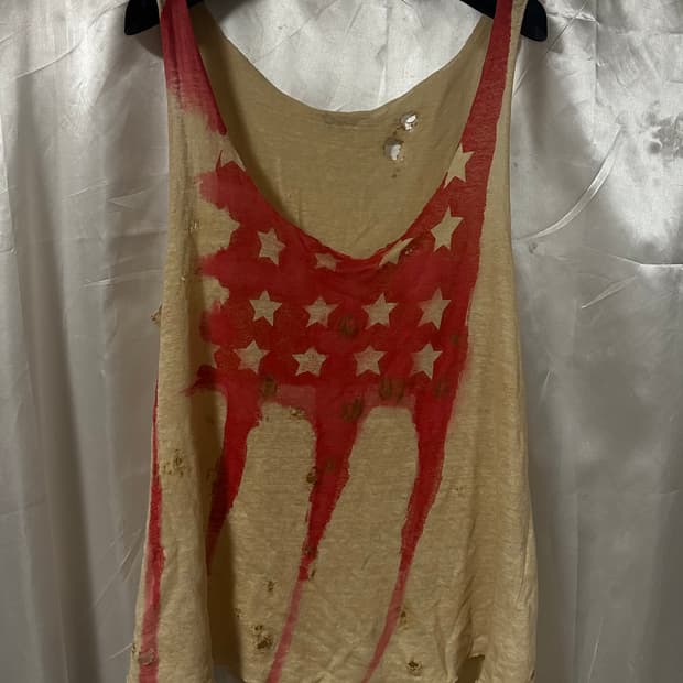 발망 SS11 디스트레스드 성조기 탱크탑