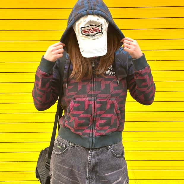 후부 올드스쿨 후드집업