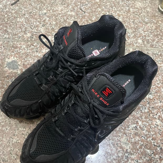 나이키 샥스 tl 블랙 265