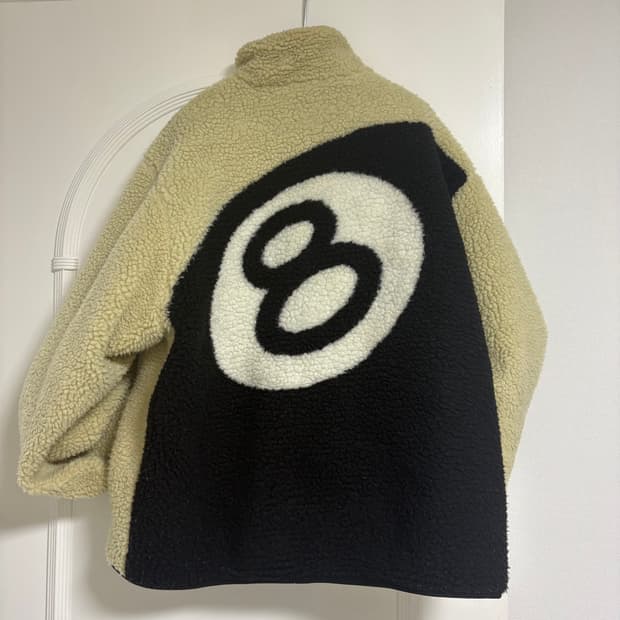 스투시 에잇볼 쉐르파 리버시블 자켓