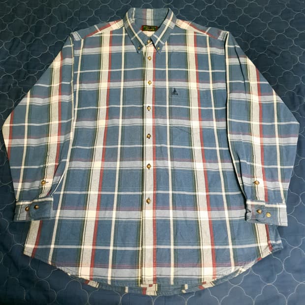 (빈티지) 빈폴 진스 00s 클래식 체크 버튼다운 워크 셔츠 (105