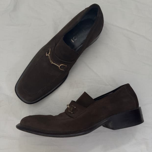 구찌 by 톰포드 홀스빗 스웨이드 로퍼