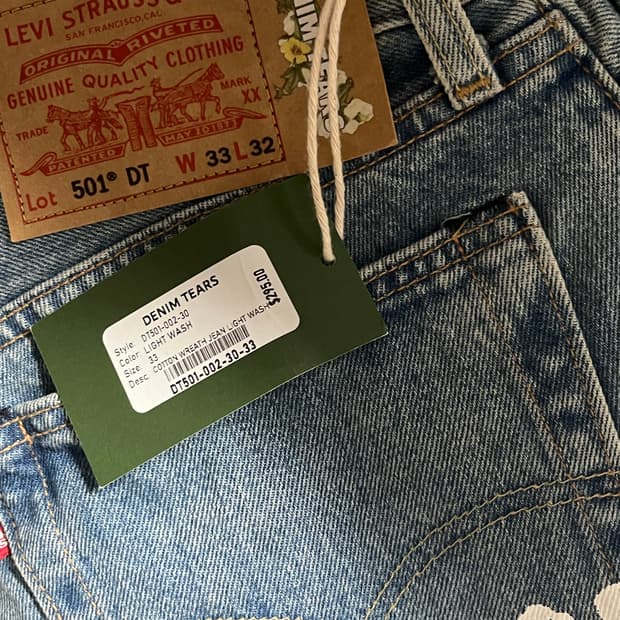 Denimtears the cotton wreath jeans light