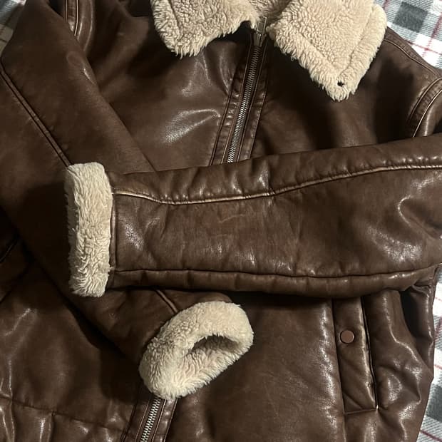 Partimento 워싱레더 무스탕 brown