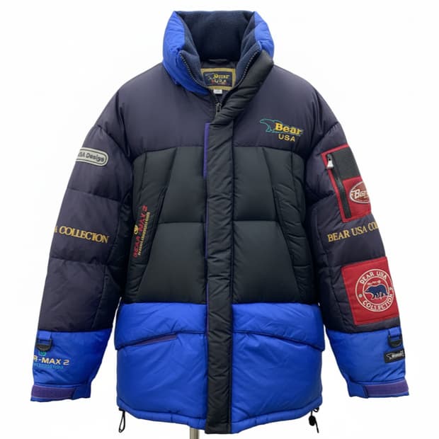 Bear USA 빈티지 90's 덕다운 패딩 점퍼 1769