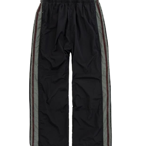 (4)폴리테루 올드스쿨 트랙팬츠 블랙/세이지