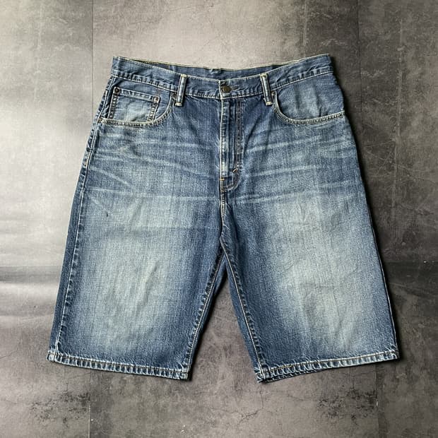 LEVI'S 리바이스569 빈티지 워싱 데님 하프팬츠 A01169
