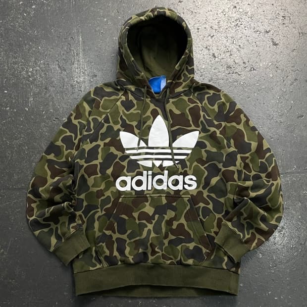100 아디다스 카모 후드티 