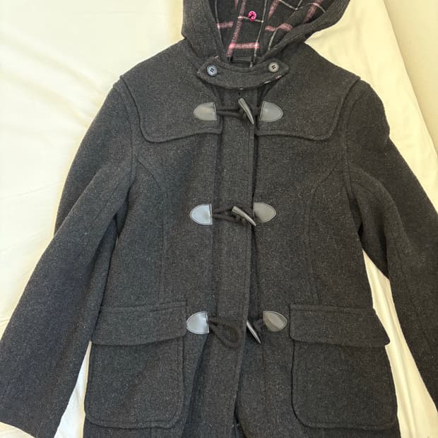 빈티지 체크 떡볶이 코트