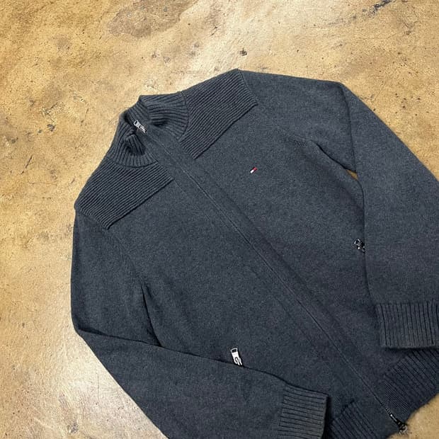 [정품/S] 타미힐피거 니트 집업 가디건 b18
