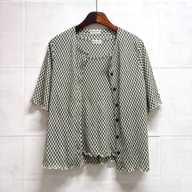 ROSEBOUQUET 크리즈 체크 세트 셋업 