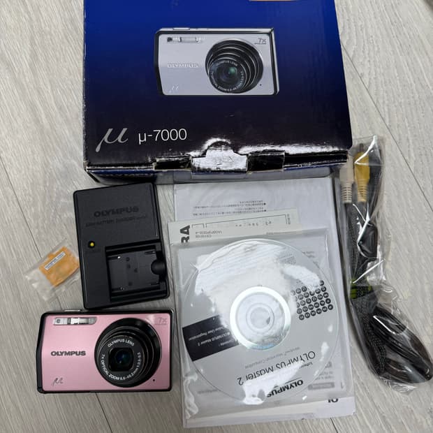 (풀박스) 올림푸스 뮤 7000 핑크 디카/디지털카메라