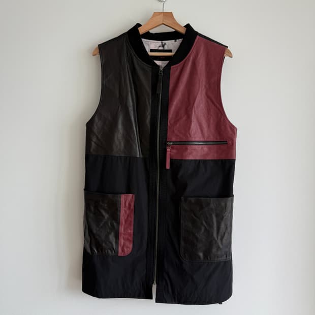 Pre owned 램스킨 집업 베스트