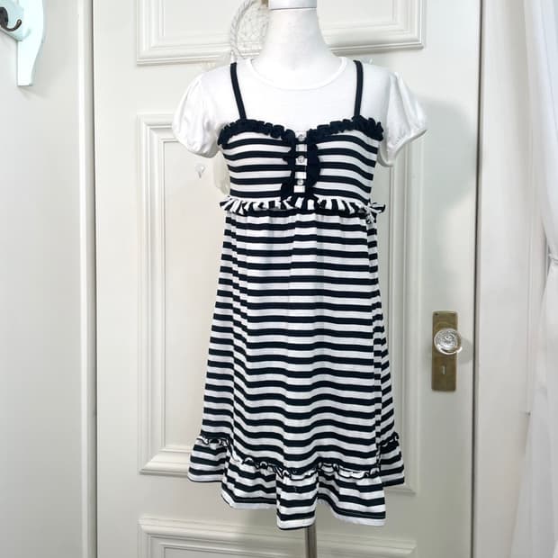 white black stripe cubic cotton half opc