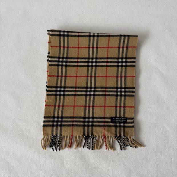 버버리(BURBERRY) 울&캐시미어 체크 머플러