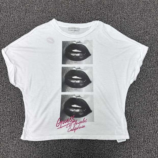 GUESS 게스 여성 반팔티셔츠 화이트 S