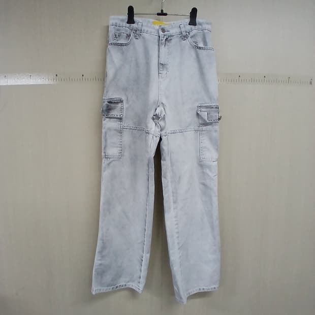 MAIN BOOTH 워싱 카고 데님 팬츠