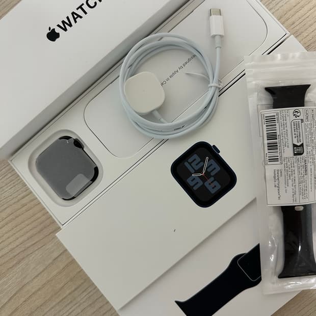 [S급,배터리91%] 애플워치 SE2 44mm 미드나이트 GPS 풀박스