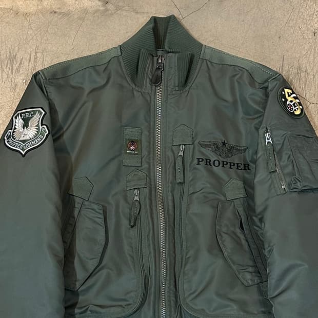 L 프로퍼 INC 항공 MA-1 봄버 자켓
