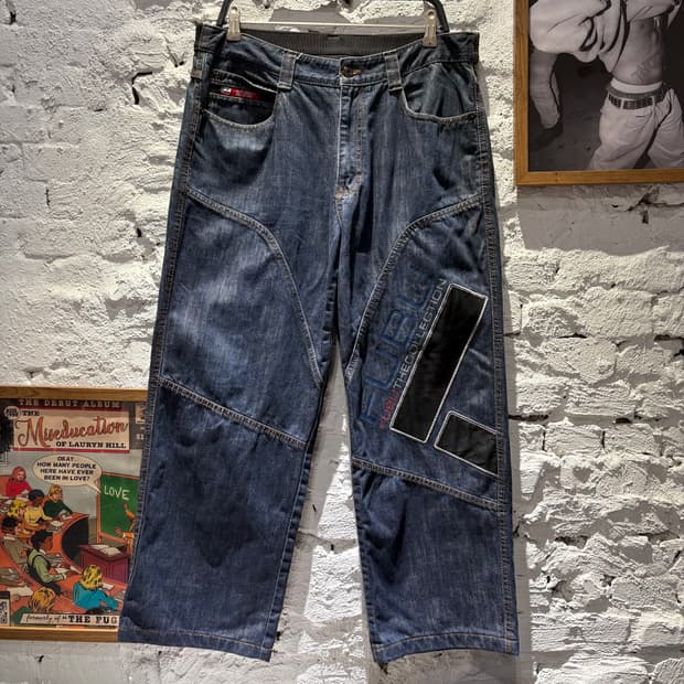 FUBU 푸부 올드스쿨 빈티지 데님팬츠