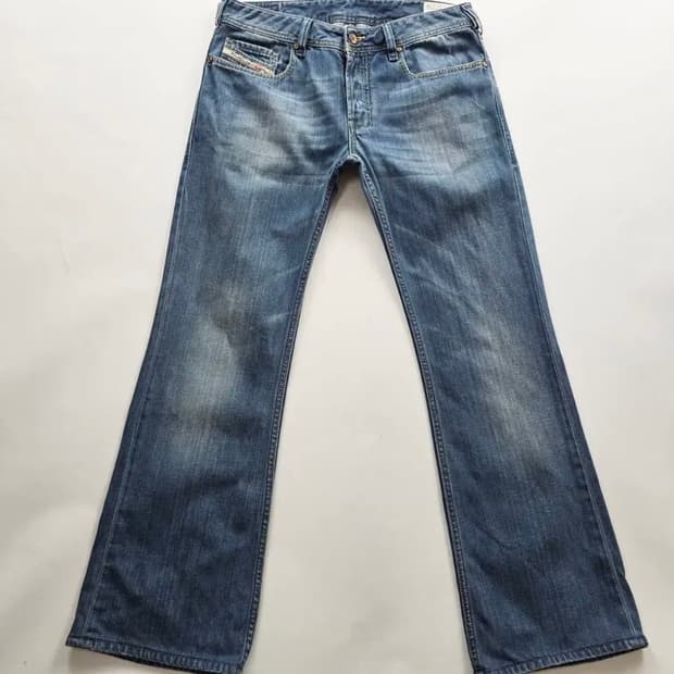 디젤 자탄 청바지 부츠컷 워싱 데님팬츠