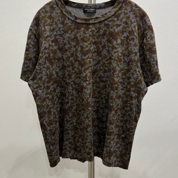 꼼데가르송 옴므 플러스 97ss 그레이 카모 티셔츠