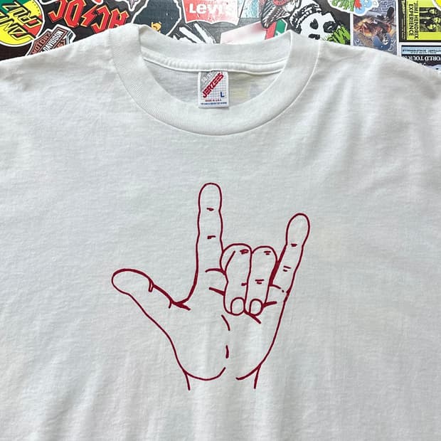 90s USA LOVE 러브 빈티지 티셔츠 L