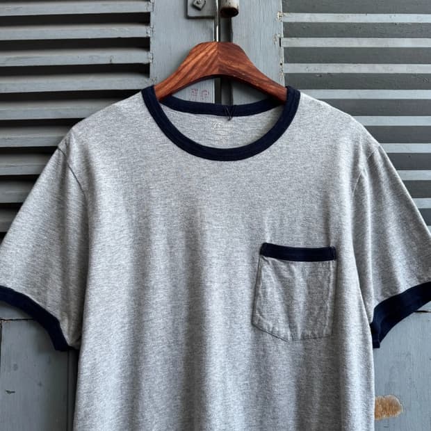 [L]J.Crew 제이크루 클래식 포켓 링거 티셔츠