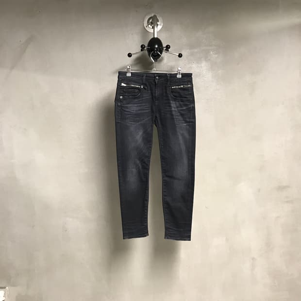 알 써틴 흑청 데님 팬츠 26(W)