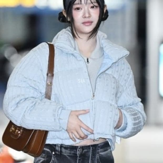 (예리,하니) 카테고리9 니트패딩 브라운