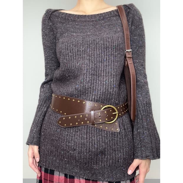 빈티지 브라운 니트