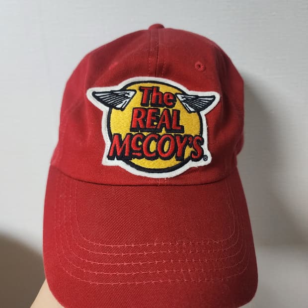 리얼맥코이 레드 볼캡