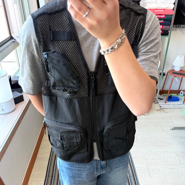 슈프림 메쉬 카고 베스트