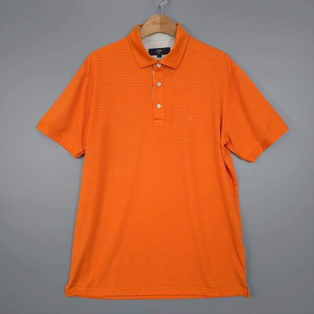 캘러웨이 Callaway X SERIES 경량 스트라이프 카라 반팔티 L